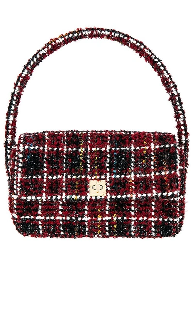 Anine Bing Nico Bag In Cherry Plaid In Red