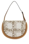 JW ANDERSON JW ANDERSON WOMAN EMBROIDERED FABRIC BUMPER MOON SHOULDER BAG