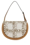 Jw Anderson Embroidered Fabric Bumper Moon Shoulder Bag In Multicolor