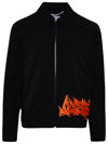 Off-white Man Black Cotton Blend Neen Harrington Jacket