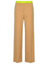 OFF-WHITE OFF-WHITE WOMAN OFF-WHITE BEIGE WOOL BLEND ACTIVE PANTS