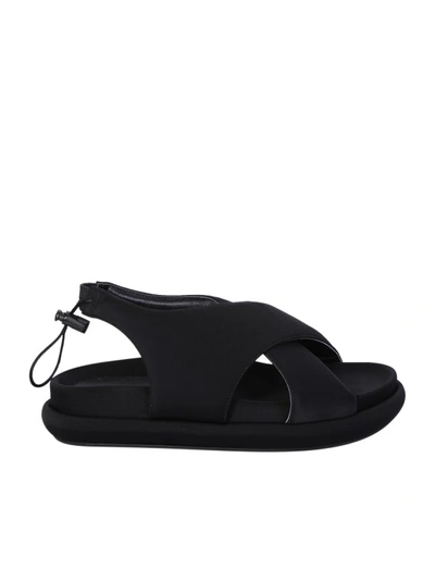GIA BORGHINI GIA BORGHINI BLACK PLATFORM SANDALS