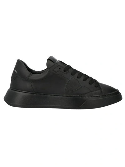 Philippe Model Black Lace-up Sneakers