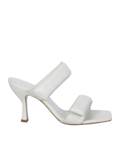Gia Borghini White Leather Sandals