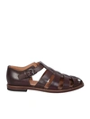 CHURCH'S BROWN LEATHER SANDALS