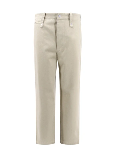 Burberry Cotton Trouser With Maxi Belt Loops In Grey