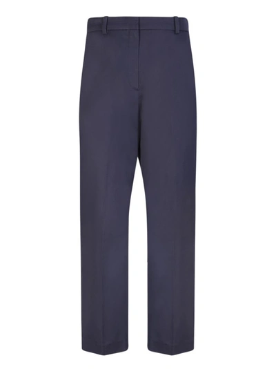KENZO KENZO BLUE CROPPED TROUSERS