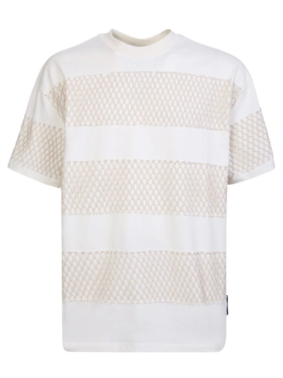 Msgm Net Panels T-shirt In White