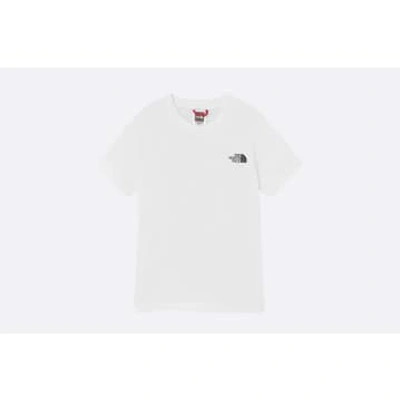 The North Face Mountain Outline Cotton T-shirt In White