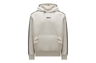 Pre-owned Moncler X Adidas Originals Fleece Hoodie White