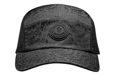 Pre-owned Moncler X Adidas Originals Logo Jacquard Baseball Cap Black