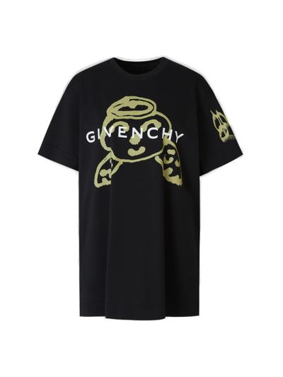 Givenchy Graphic Printed Crewneck T In Black