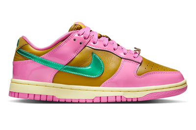 Pre-owned Nike Dunk Low Qs Parris Goebel (women's) In Playful Pink/multi-color/bronzine