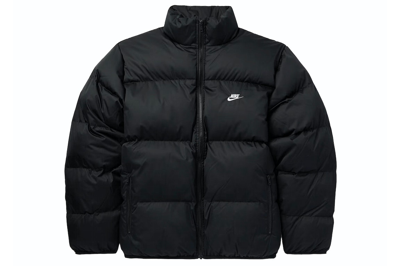 Pre-owned Nike Sportswear Club Puffer Jacket Black/white