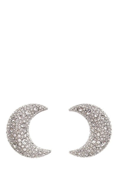 Swarovski Luna Clip Earrings In White