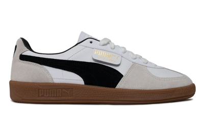 Pre-owned Puma Palermo Leather White Vapor Grey Gum In White/vapor Grey/gum