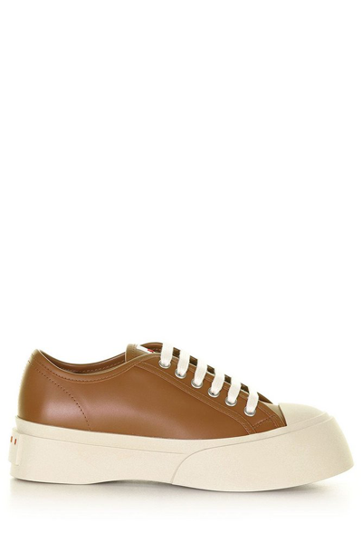 Marni Laced Up Pablo Sneakers -  - Camel - Leather In 00m72 Sudan