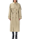 BURBERRY BURBERRY CASTLEFORD DOUBLE BREASTED BELTED TRENCH COAT