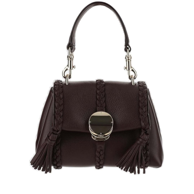 Chloé Penelope Mini Soft Shoulder Bag In Brown