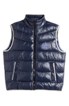 Hugo Boss X Nfl Corner Dallas Cowboys Recycled Polyamide Puffer Vest In Dark Blue