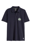Hugo Boss Boss X Nfl Cotton-piqu Polo Shirt With Collaborative Branding In Seahawks