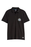 Hugo Boss Boss X Nfl Cotton-piqu Polo Shirt With Collaborative Branding In Chargers