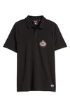 Hugo Boss Boss X Nfl Cotton-piqu Polo Shirt With Collaborative Branding In Falcons