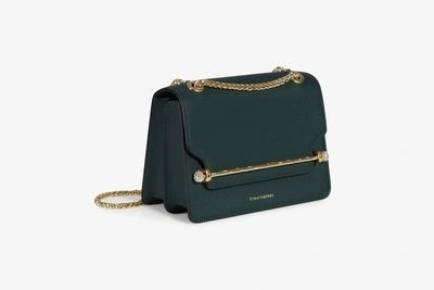 Strathberry Women's Mini East/west Leather Shoulder Bag In Green