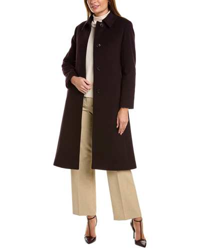 Cinzia Rocca Icons Wool & Cashmere-blend Coat In Purple