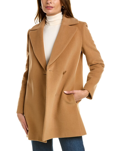 Cinzia Rocca Icons Wool & Cashmere-blend Coat In Brown