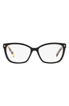 PRADA 55MM RECTANGULAR OPTICAL GLASSES