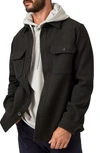 7 Diamonds Generation Brushed Flannel Button-up Shirt Jacket In Olive