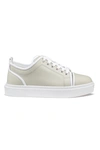 Christian Louboutin Varsijunior Leather-trimmed Cotton-gabardine Sneakers