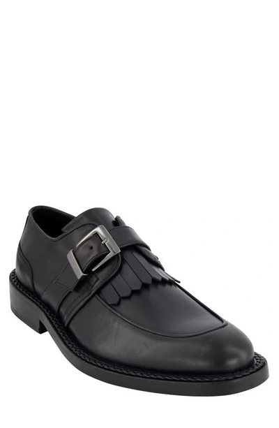 Karl Lagerfeld Monk Strap Kiltie Loafer In Black