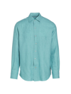 Loro Piana Andre Button-down Shirt In Reef Water