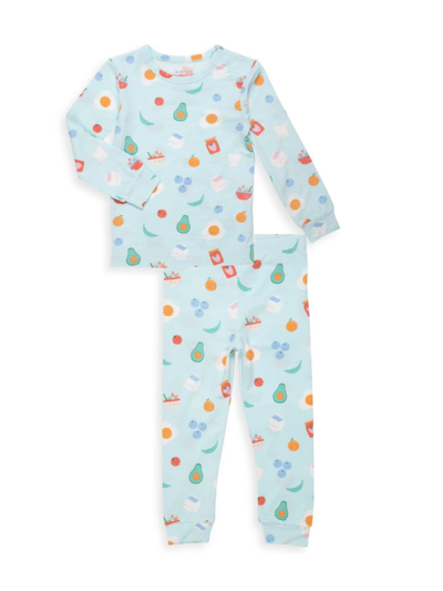 Magnetic Me Little Kid's Love You Brunches Food Pajamas In Neutral