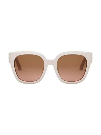Dior Women's 30montaigne S10f 54mm Square Sunglasses In Pink/brown Gradient