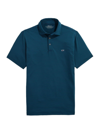 Vineyard Vines Men's Bradley Striped Polo Shirt In Teal