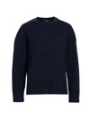 Theory Women's Karenia Speckled Wool-cashmere Sweater In Navy Multi