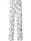 MSGM FLORAL PRINT WIDE LEG TROUSERS,2341MDP0717466012189649
