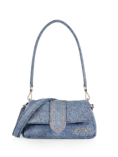 Jacquemus Womens Blue Le Petit Bambimou Denim Shoulder Bag