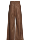 CITIZENS OF HUMANITY WOMEN'S BEVERLY LEATHER BOOTCUT TROUSERS