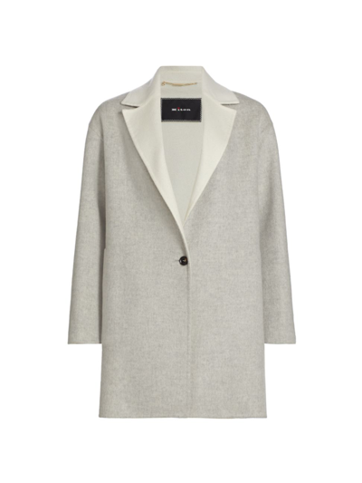 Kiton Women's Two-tone Cashmere Jacket In Grey