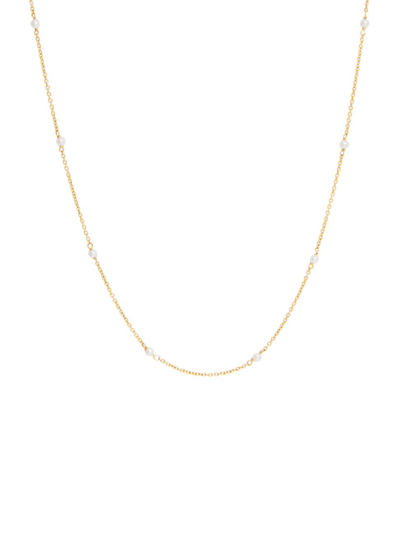 Brook & York Women's Laurel 14k Yellow Gold & Freshwater Pearl Chain Necklace