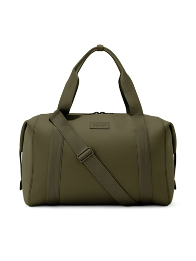 Dagne Dover 365 Large Landon Neoprene Carryall Duffle Bag In Dark Moss