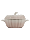 Le Creuset Pumpkin Stoneware Figural Petite Cocotte In Meringue