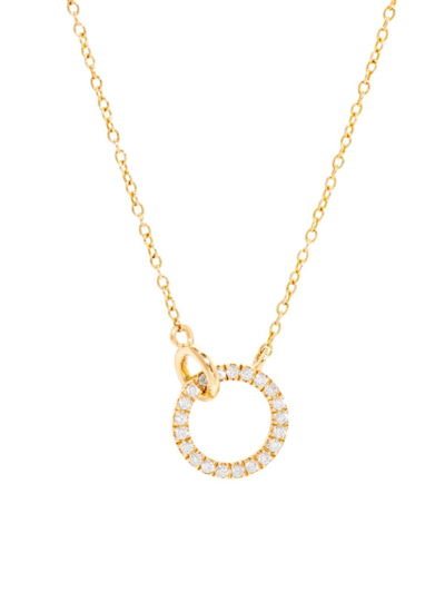 Brook & York Women's Laura 14k Yellow Gold & 0.01 Tcw Lab-grown Diamond Pendant Necklace