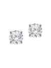 Oradina Women's 14k White Gold Shine Bright Diamond Small Studs