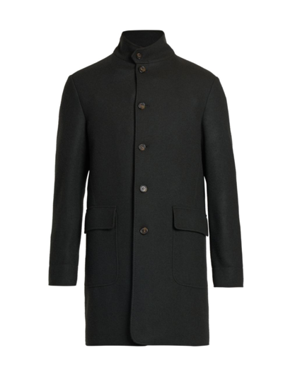 Loro Piana Men's Martingala Cashmere Storm Jacket In Black Grey