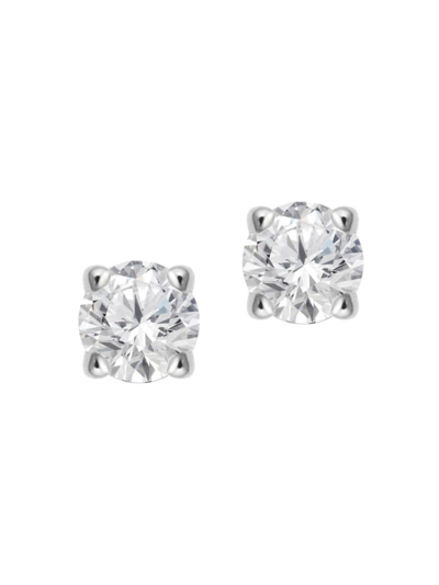 Oradina Women's 14k White Gold Shine Bright Diamond Mini Studs